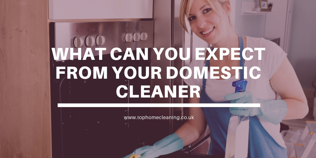 what to expect from your domestic cleaner